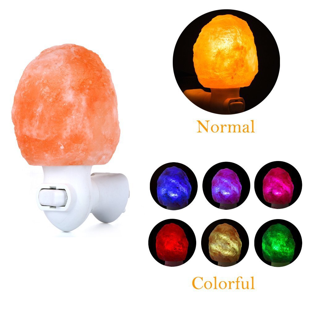 Irregular salt stone lamp small wall lamp anion lamp feeding lamp baby lamp small night lamp details Picture