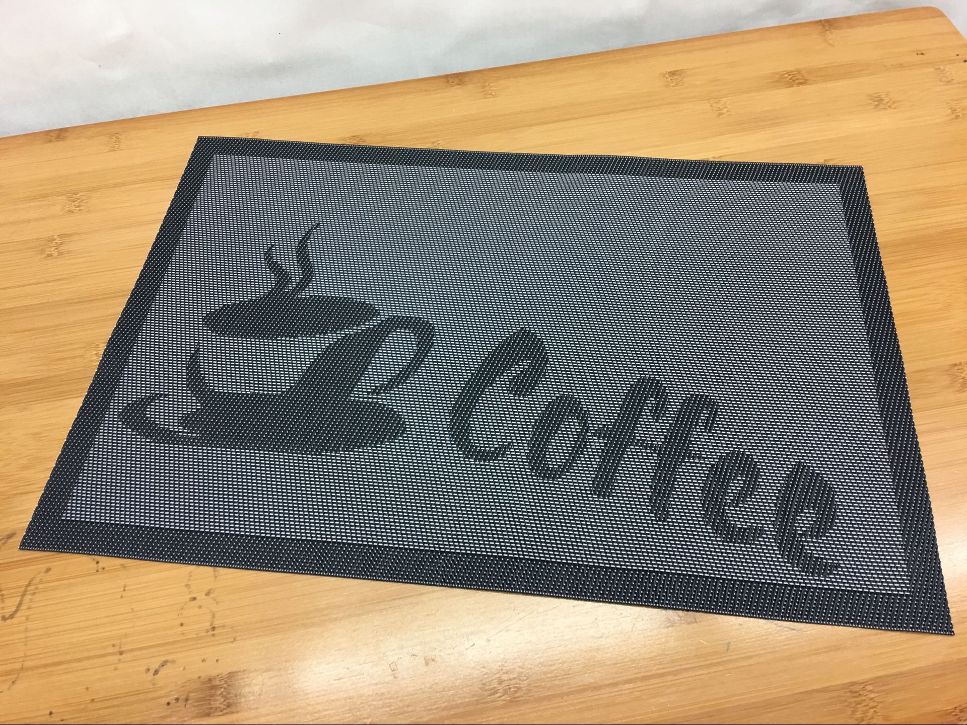 厂家直销环保咖啡杯Coffee餐垫PVC特斯林餐垫 高档餐厅餐垫产品图