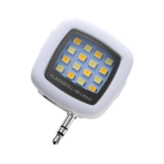 Mobile phone LED flash light for heating and cooling photo repair artifact RK05 mobile phone mini beauty repair light 16 lights