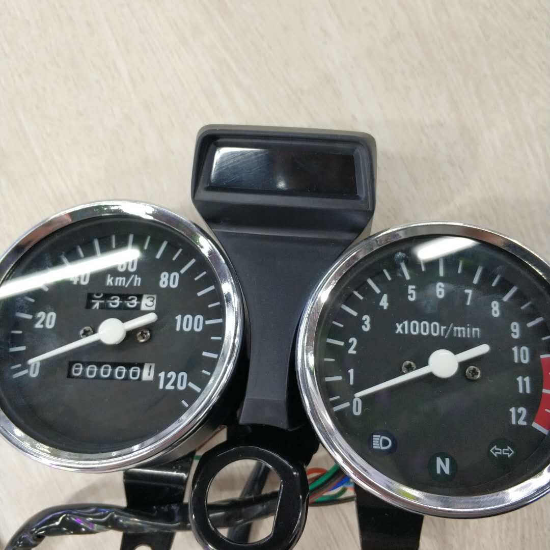 摩托车配件 摩托车码表 GN125太子机械码表仪表盘细节图