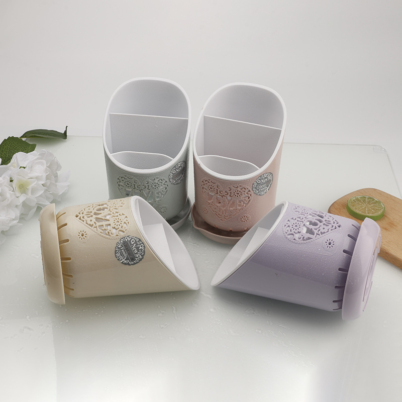 塑料沥水筷笼收纳盒家用厨房餐具收纳架筷子筒