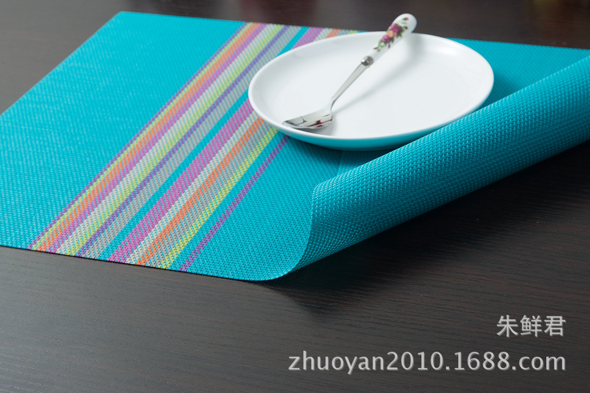 Manufacturers Direct Rainbow Bar Placemat Gray Insulated Placemat details Picture