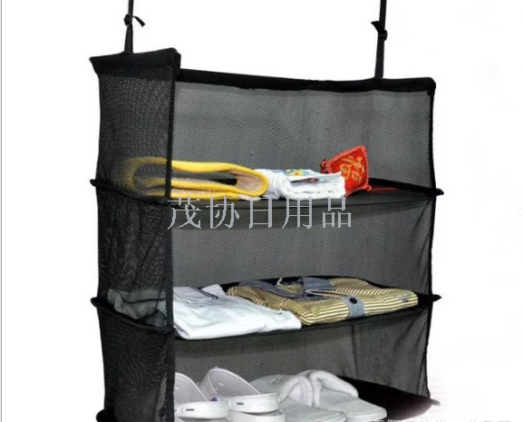 أكياس شباك محمولة على ثلاثة طوابق من طراز Suitcase Shiles Black مخصصة فقط الخارجية الخارجية الخارجية Specification image