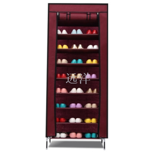 十层九格简易鞋柜 简易多层鞋柜置物 多功能收纳鞋柜细节图