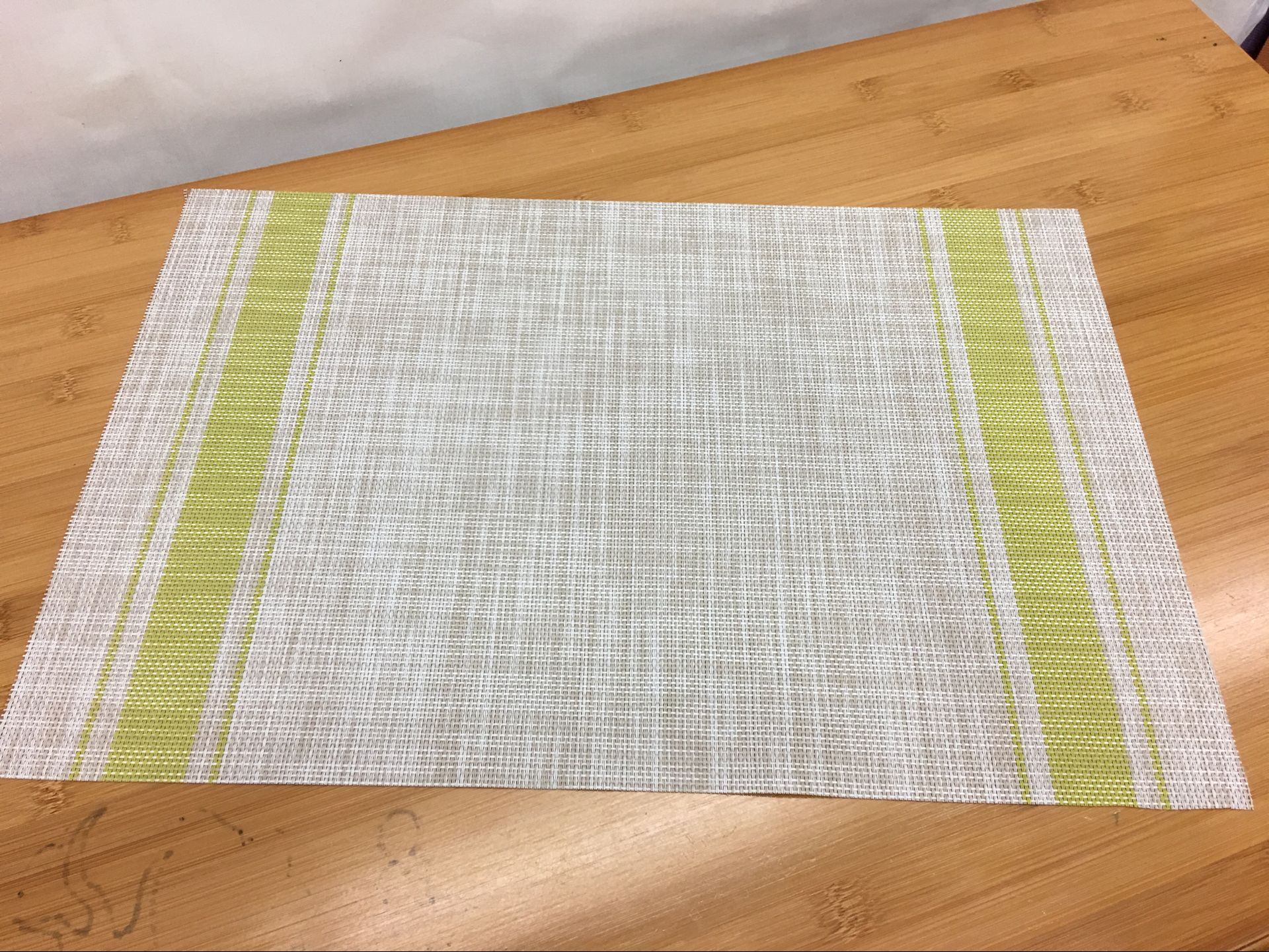 Manufacturers Direct Stripe Environmental Protection Placemat European Pvc Western Food Heat Insulation Mat Japanese Simple Table Mat Cup Mat Bowl Mat details Picture