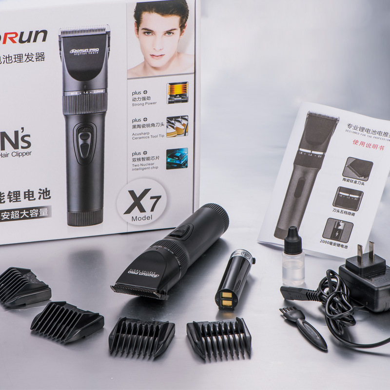 Baorun Factory Direct sales hair clippers, professional electric clippers, baby electric clippers, rechargeable electric shavers Specification image