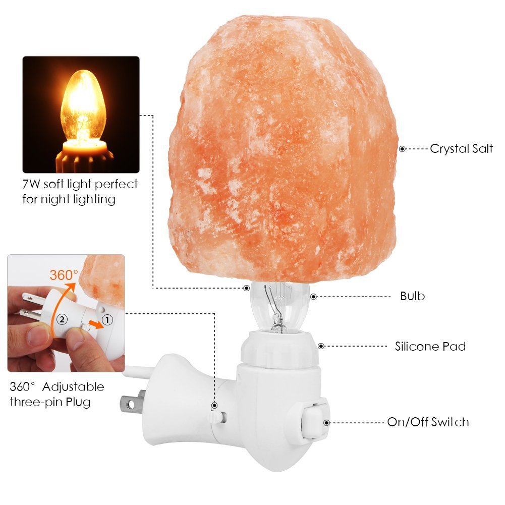 Irregular salt stone lamp small wall lamp anion lamp feeding lamp baby lamp small night lamp Application Scenario