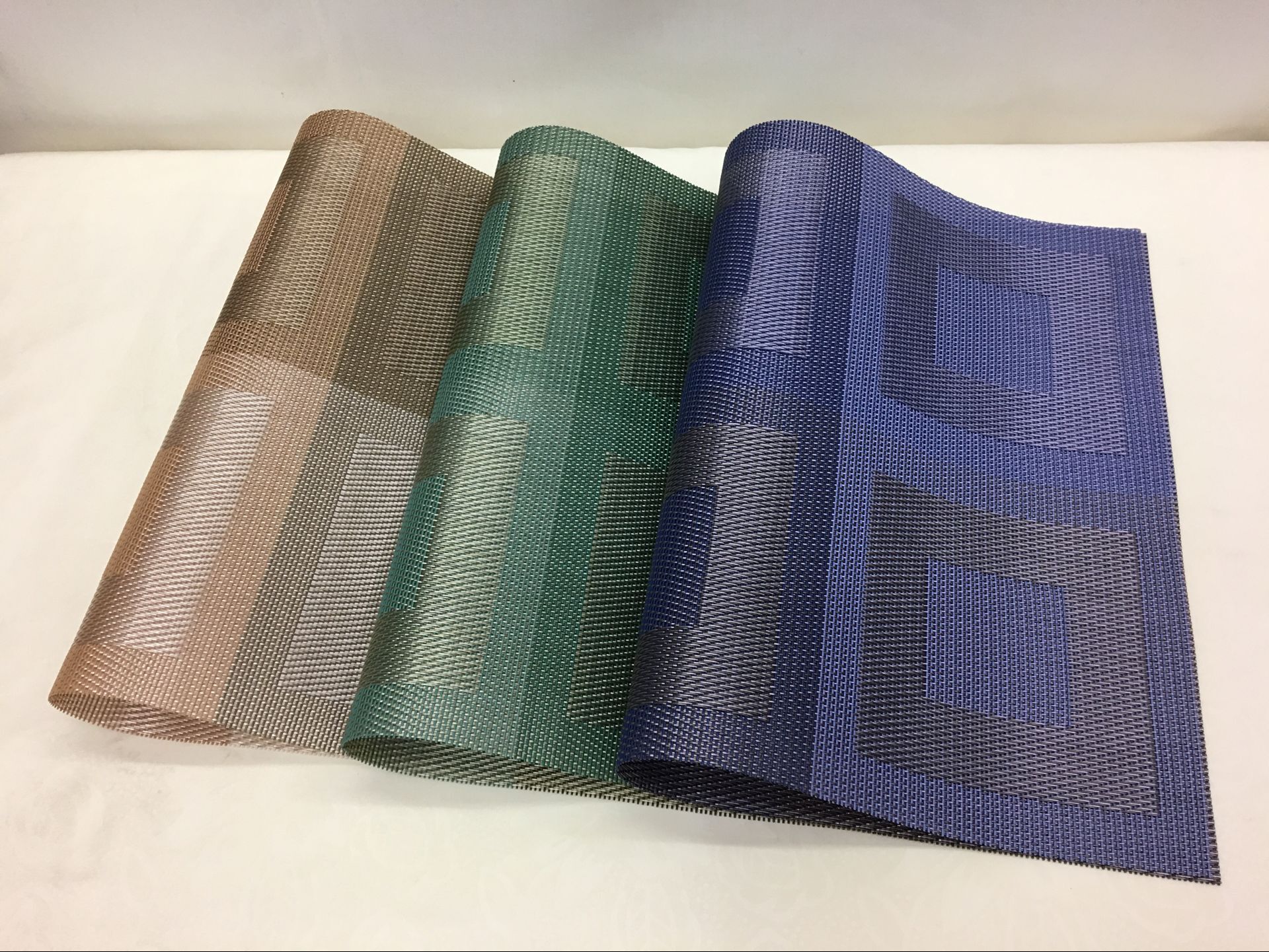 Manufacturers Direct Sales New Pvc Placemat/Bowl Mat/Coaster/Multi-Purpose Mat Pvc Woven Placemat details Picture