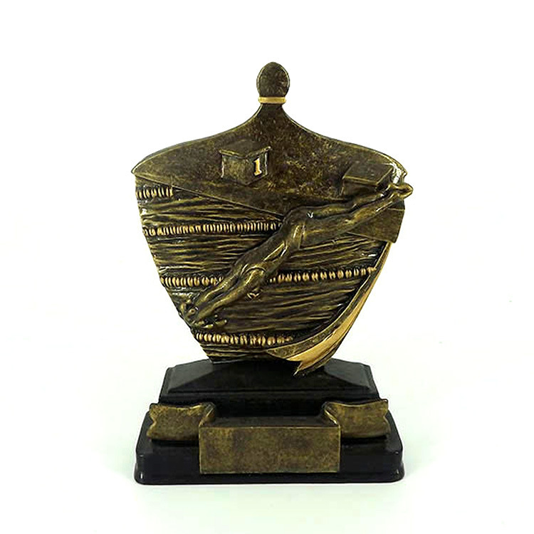 Factory direct sales of resin swimming competition trophies, sports prizes, commemorative craft gifts, decorative ornaments full figure