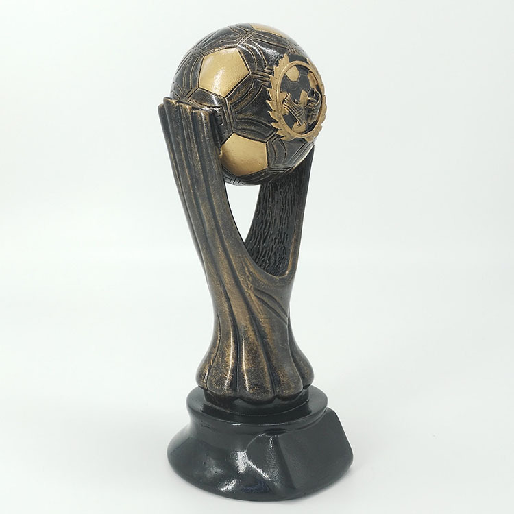 Factory direct sales of resin football craft gifts, sports event trophies, prizes, commemorative gifts and ornaments Specification drawing