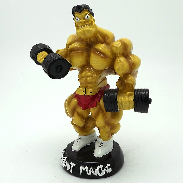 Factory direct sales of resin trophies, weightlifting handicrafts, souvenirs, sports event award prizes HX2246 Specification drawing
