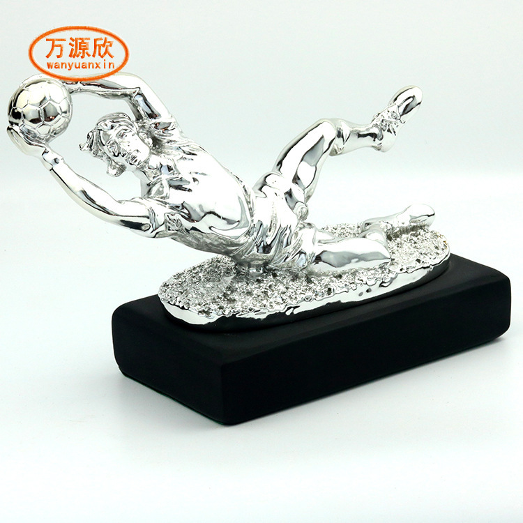 Resin craft trophies, fan souvenirs, goalkeeper commemorative gifts, metal and plastic award ceremony trophies, HX1626 Specification drawing