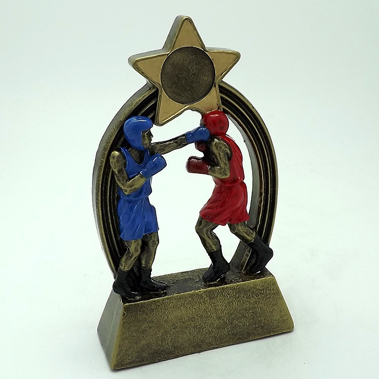 Customized trophies, boxing trophies, souvenirs, craft gifts, ornaments, sports award prizes, resin trophies, factory direct sales details Picture