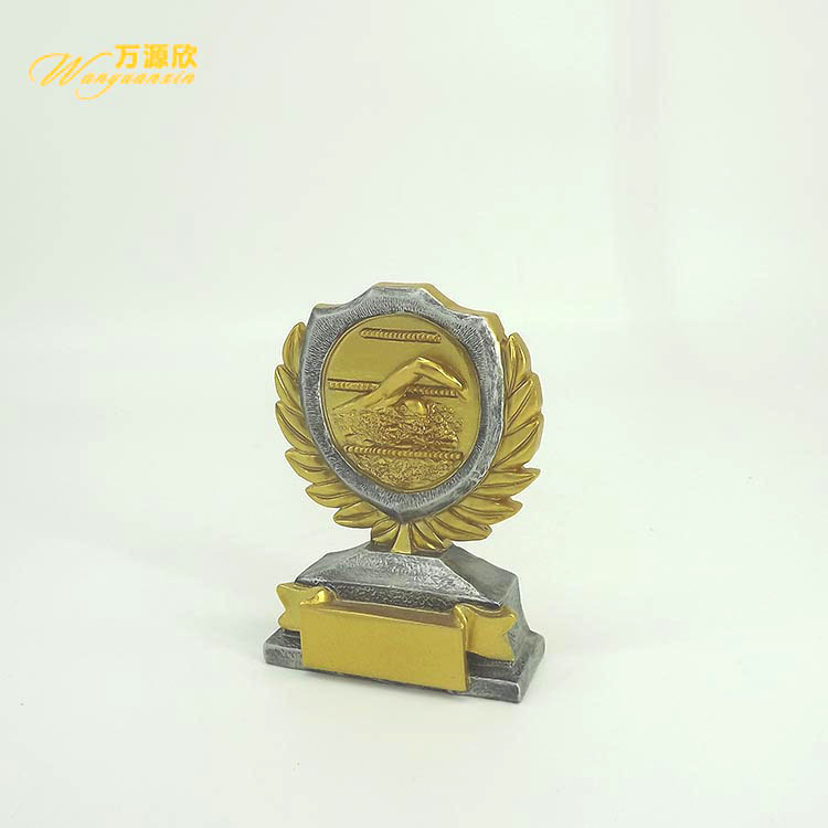 Factory direct sales of new resin swimming competition trophies, sports awarding prizes, souvenirs and handicrafts Specification drawing