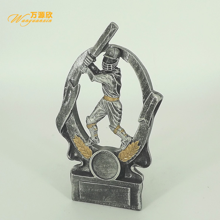Resin craft gift ornaments, resin cricket, figure commemorative trophies, sports commemorative prizes Application Scenario