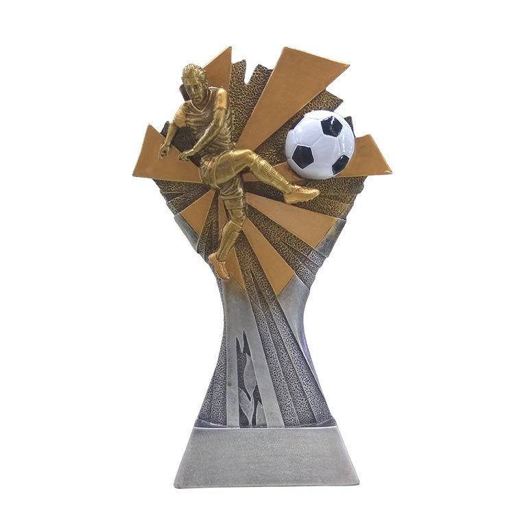 Resin football trophy sports Award trophy manufacturers direct souvenir crafts gift set HX4706 thumbnail