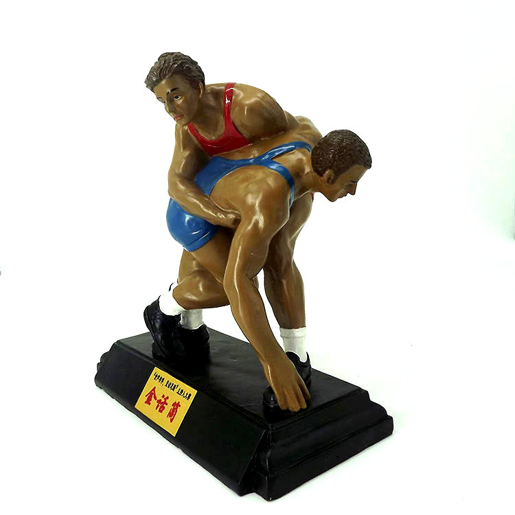 Factory direct sales of new wrestling competition commemorative gift ornaments, football sports award trophies, resin handicrafts Application Scenario