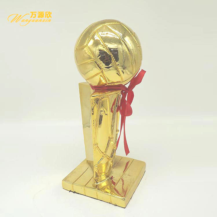 All kinds of resin trophies, sports award trophies, resin volleyball craft gifts and ornaments are in stock details Picture