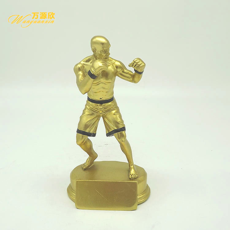 Factory direct sales of resin trophies, sports award trophies, boxing figure craft commemorative gifts and ornaments full figure