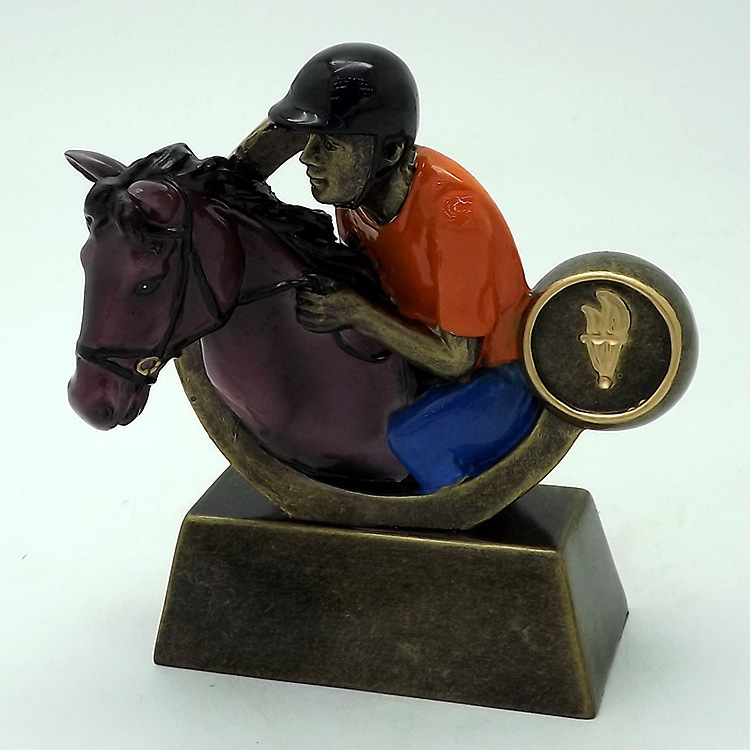 Customized sports trophies, prizes, horse racing commemorative trophies, resin craft gifts, decorative items and ornaments from manufacturers Specification drawing