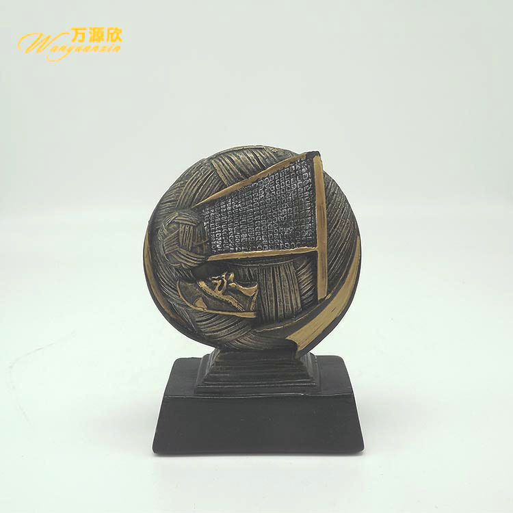 Wanyuanxin resin handicrafts and ornaments, volleyball event trophies, volleyball competition prizes and MEDALS custom-made full figure