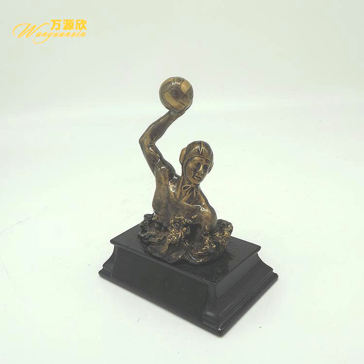 All kinds of high-end resin trophies, sports award trophies, resin volleyball figures, craft gifts and ornaments Specification drawing