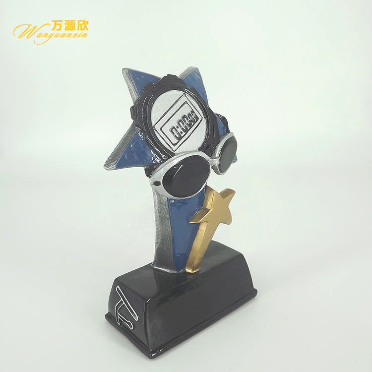 Factory direct sales of resin swimming event trophies, sports prizes, souvenirs, craft gifts and ornaments Specification drawing