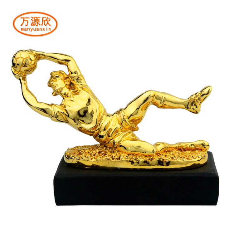 Resin craft trophies, fan souvenirs, goalkeeper commemorative gifts, metal and plastic award ceremony trophies, HX1626 full figure