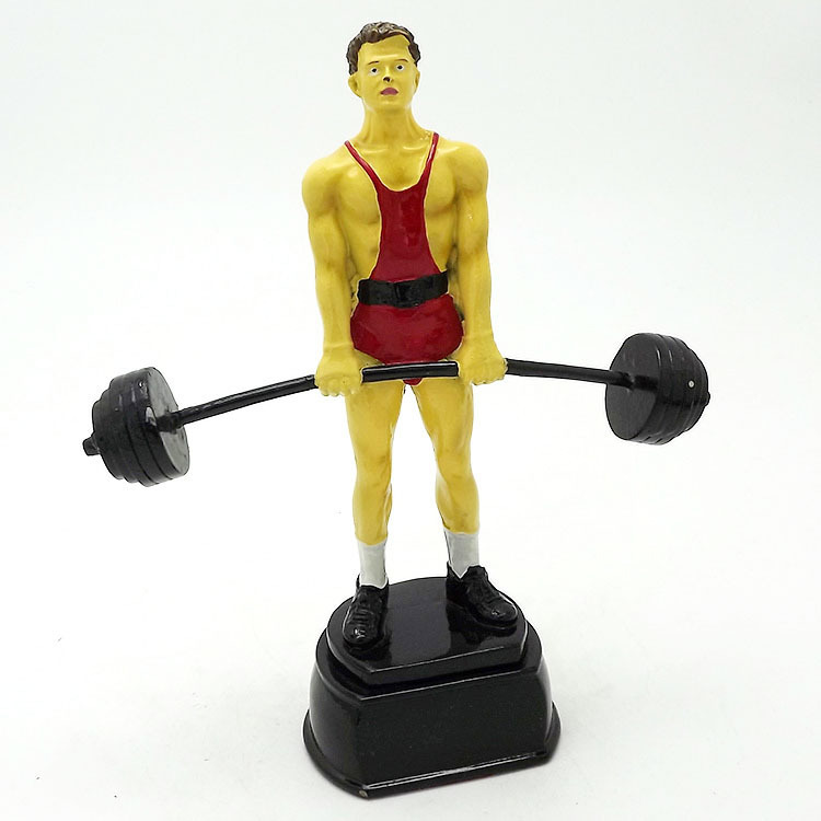 Factory direct sales of weightlifting handicrafts, souvenirs, resin trophies, sports event award prizes, and decorative items HX2457 details Picture