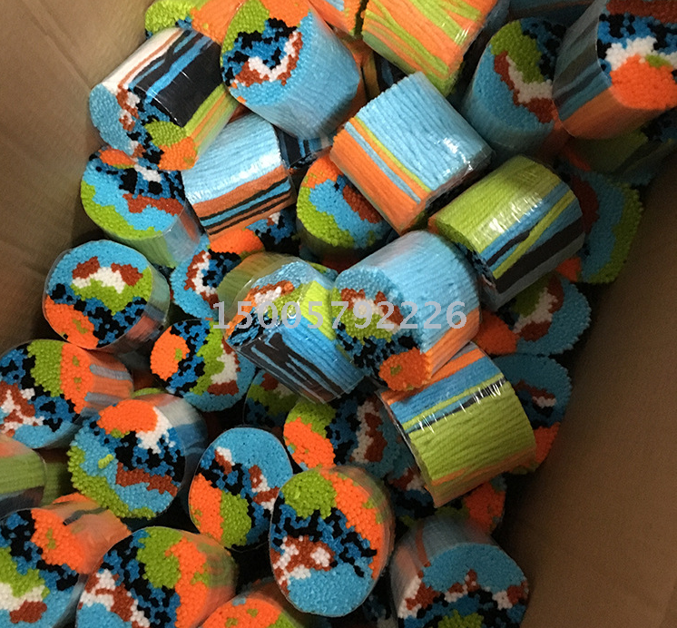 Factory wholesale carpet embroidery wool, segmented embroidery wool, three-dimensional embroidery wool sets, custom-made cylindrical wool Specification image