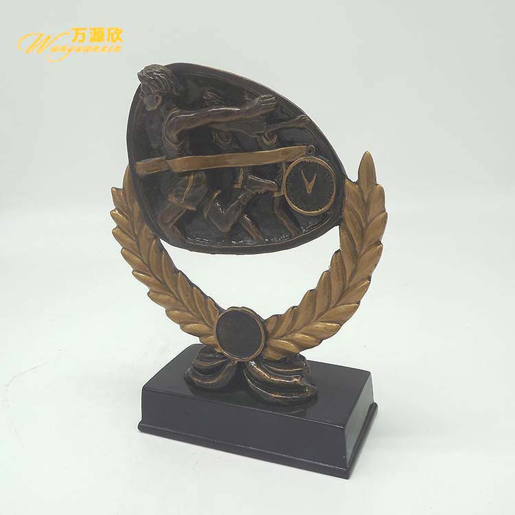 Factory direct sales of resin running race trophies, MEDALS, sports prizes, commemorative craft gifts and ornaments Specification drawing