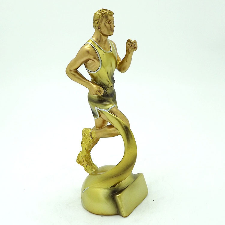 Resin running marathon race trophies, sports prizes, factory direct sales of commemorative handicrafts Specification drawing