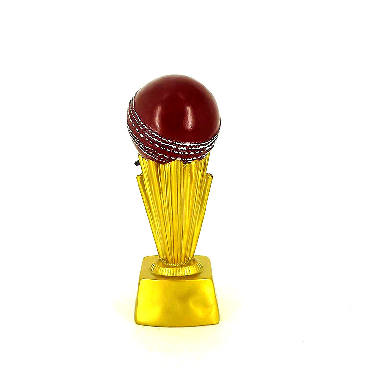 Factory direct sales of resin craft gifts and ornaments wholesale, new cricket match award trophies, event souvenirs Specification drawing