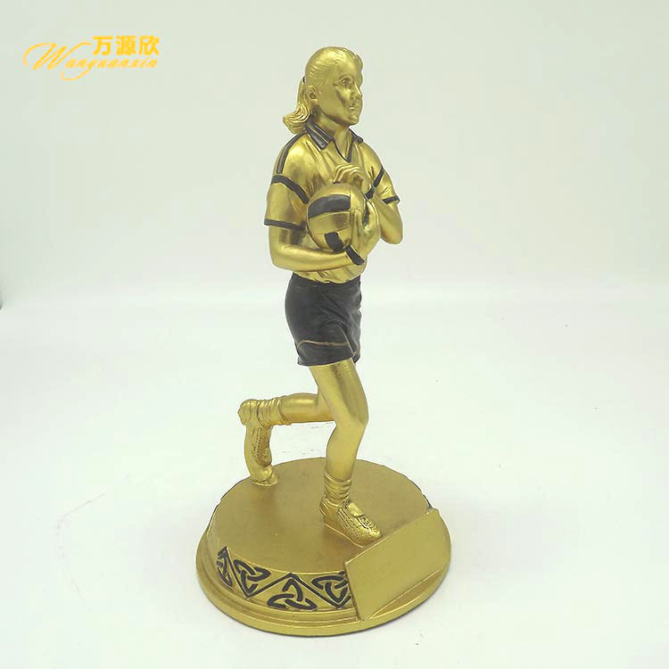 Resin volleyball craft gifts, decorative ornaments, various sports award prizes, high-end trophies details Picture