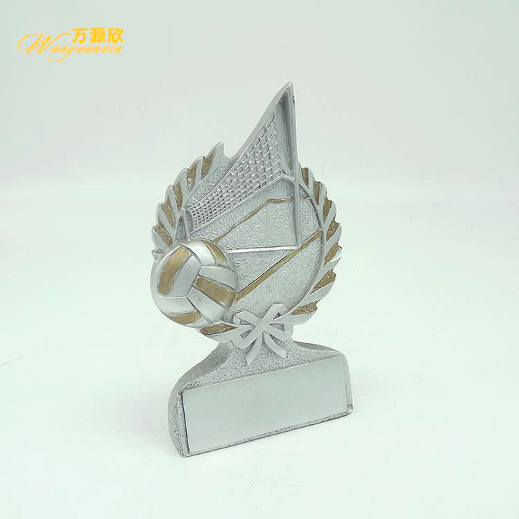 Resin volleyball craft gift ornaments, various resin trophies, sports award trophies Specification drawing