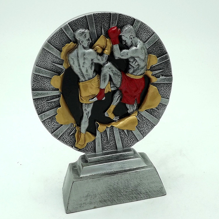 Factory direct sales of new resin boxing commemorative craft gifts and sports event award trophies details Picture