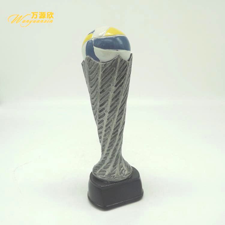 Sports award trophies, resin trophies, volleyball craft gifts, commemorative ornaments, various high-end resin trophies details Picture