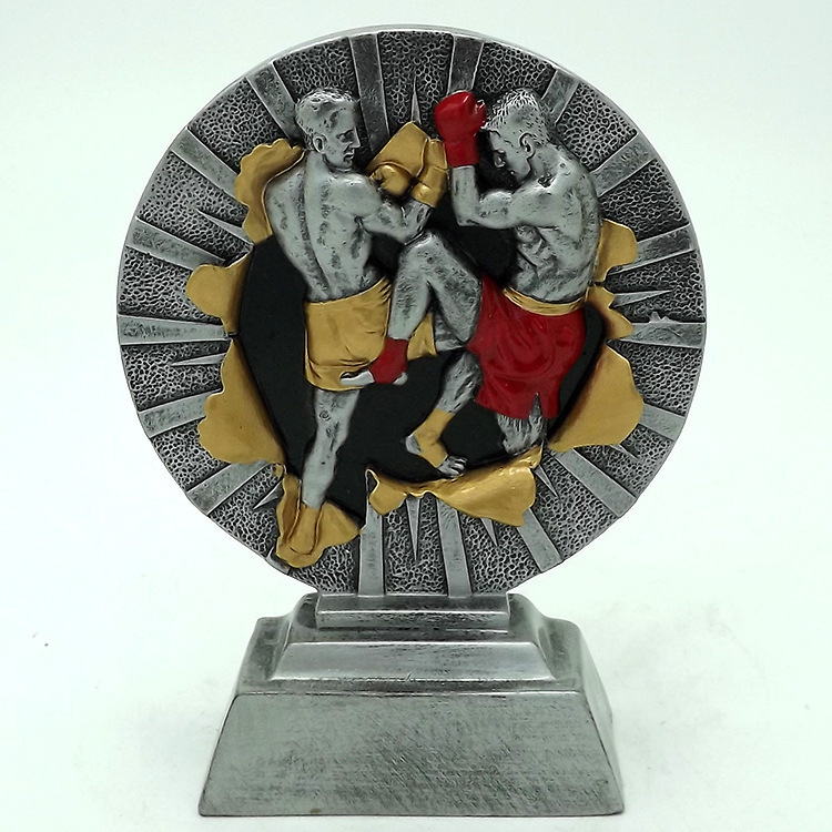 Wanyuanxin Factory direct sales of new resin boxing commemorative craft sports event award trophies full figure