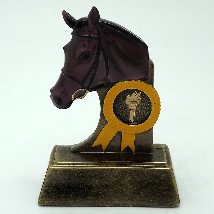 Horse racing trophy resin arts and crafts gifts articles sports trophy manufacturers to order