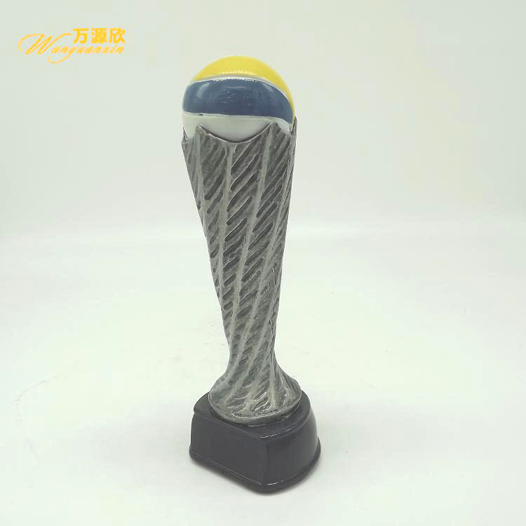 Sports award trophies, resin trophies, volleyball craft gifts, commemorative ornaments, various high-end resin trophies Specification drawing