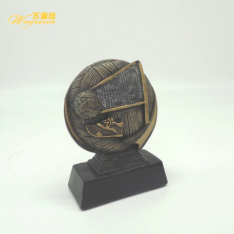 Wanyuanxin resin handicrafts and ornaments, volleyball event trophies, volleyball competition prizes and MEDALS custom-made details Picture