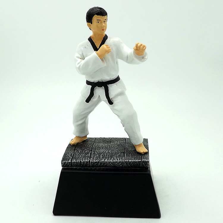 New resin craft gifts, sports award prizes, Taekwondo trophies, commemorative decorative items details Picture