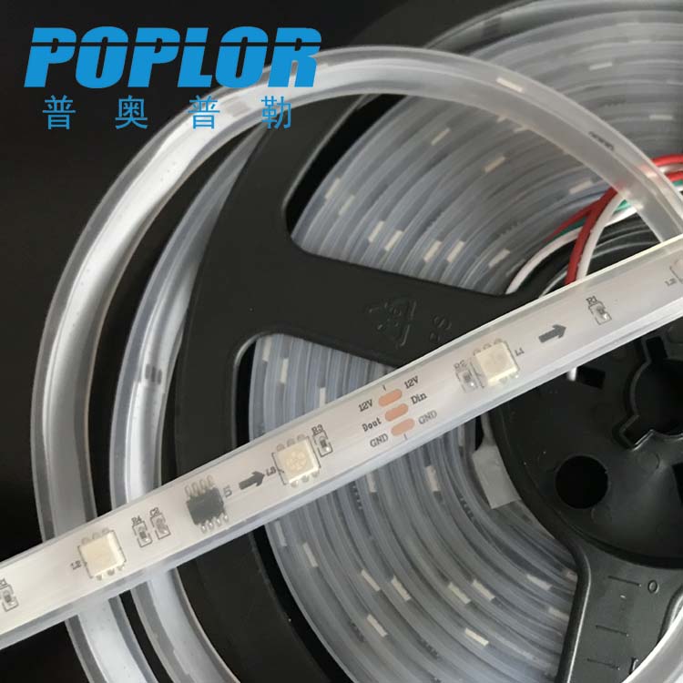 LED Music control Soft light with 5050 light beads RGB light strip 12V m 30 beads waterproof