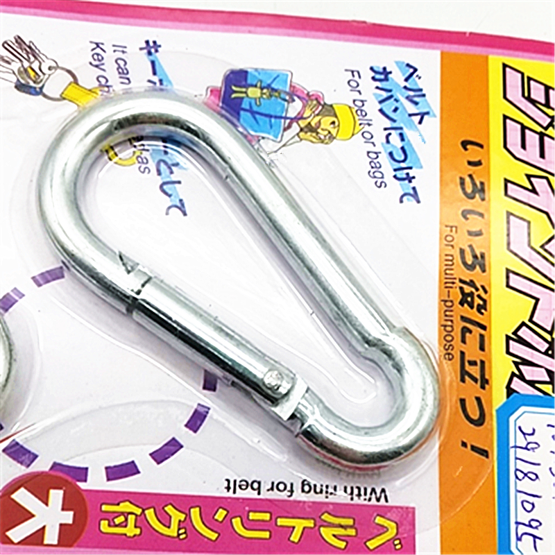 Install 2 mountain climbing buckles, stainless steel spring buckles, dog chains, QQ links, safety buckles, safety hooks and iron buckles Application Scenario