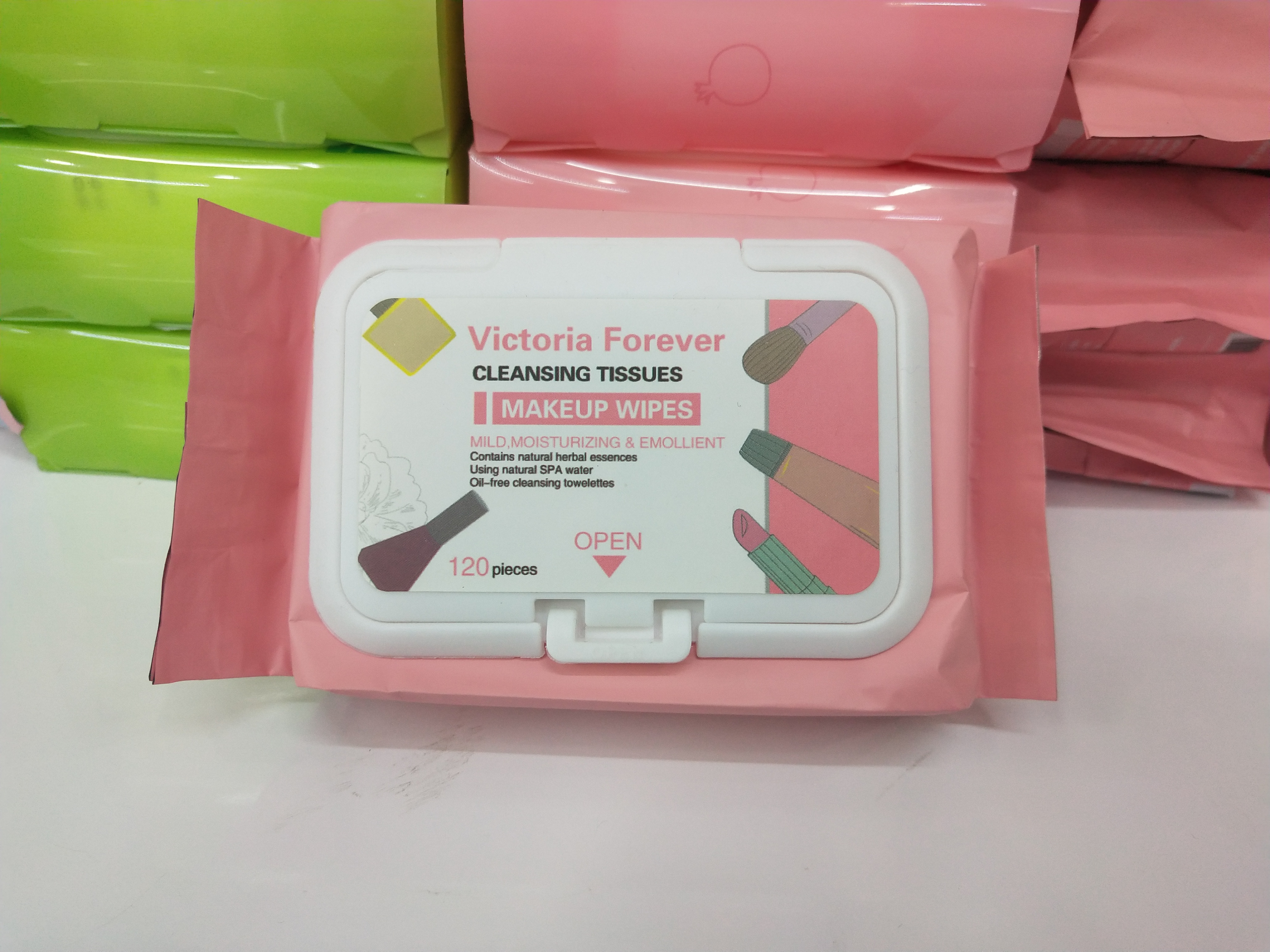 120 wipes for makeup removal