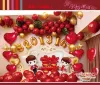 Creative proposal and wedding supplies, romantic wedding room, gemstone red balloon decoration package, wedding new room bedroom decoration Specification image