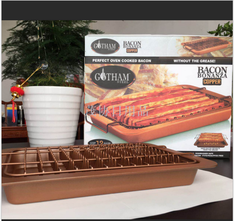 New TV Chips Baking tray Bacon Microwave oven rectangular baking tray