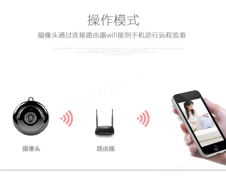 家用监控器wifi无线摄像头v380高清家庭用夜视迷你小型手机远程细节图