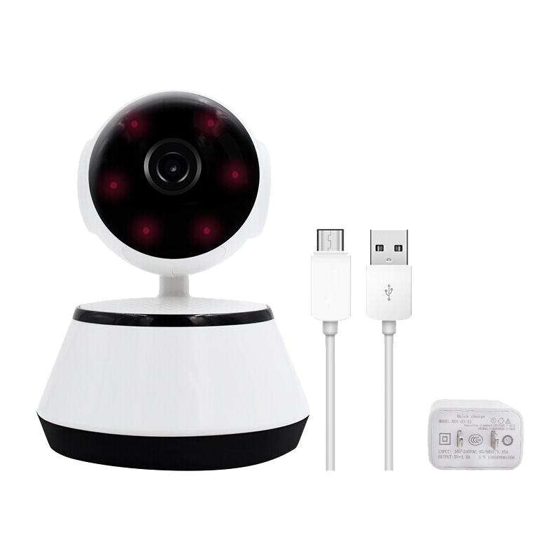 无线摄像头wifi手机远程高清探头套装V380室内监视家用家庭监控器详情图2