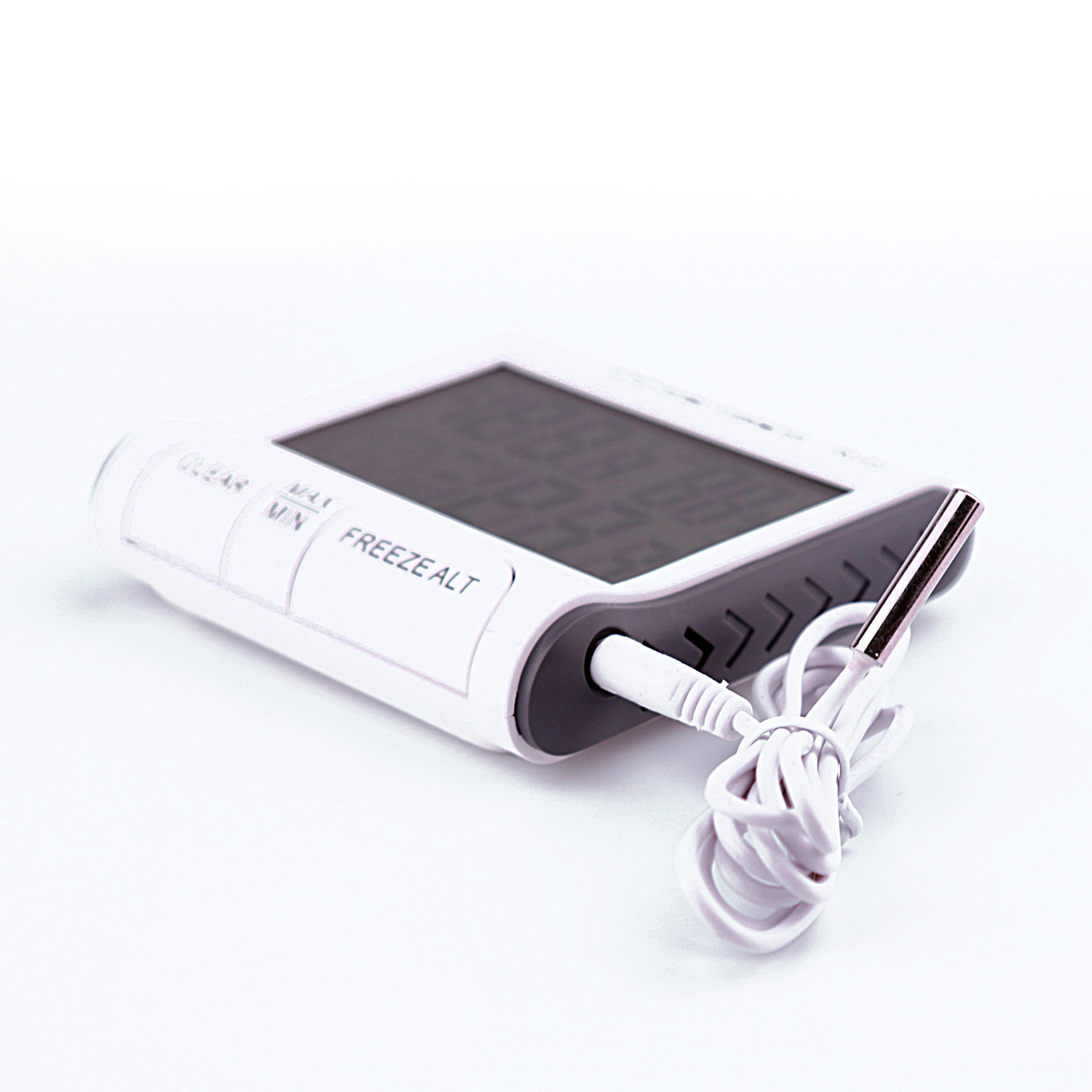 热销升级款室内外温湿度表 温湿度计 大屏显示 时钟温度计DC103细节图